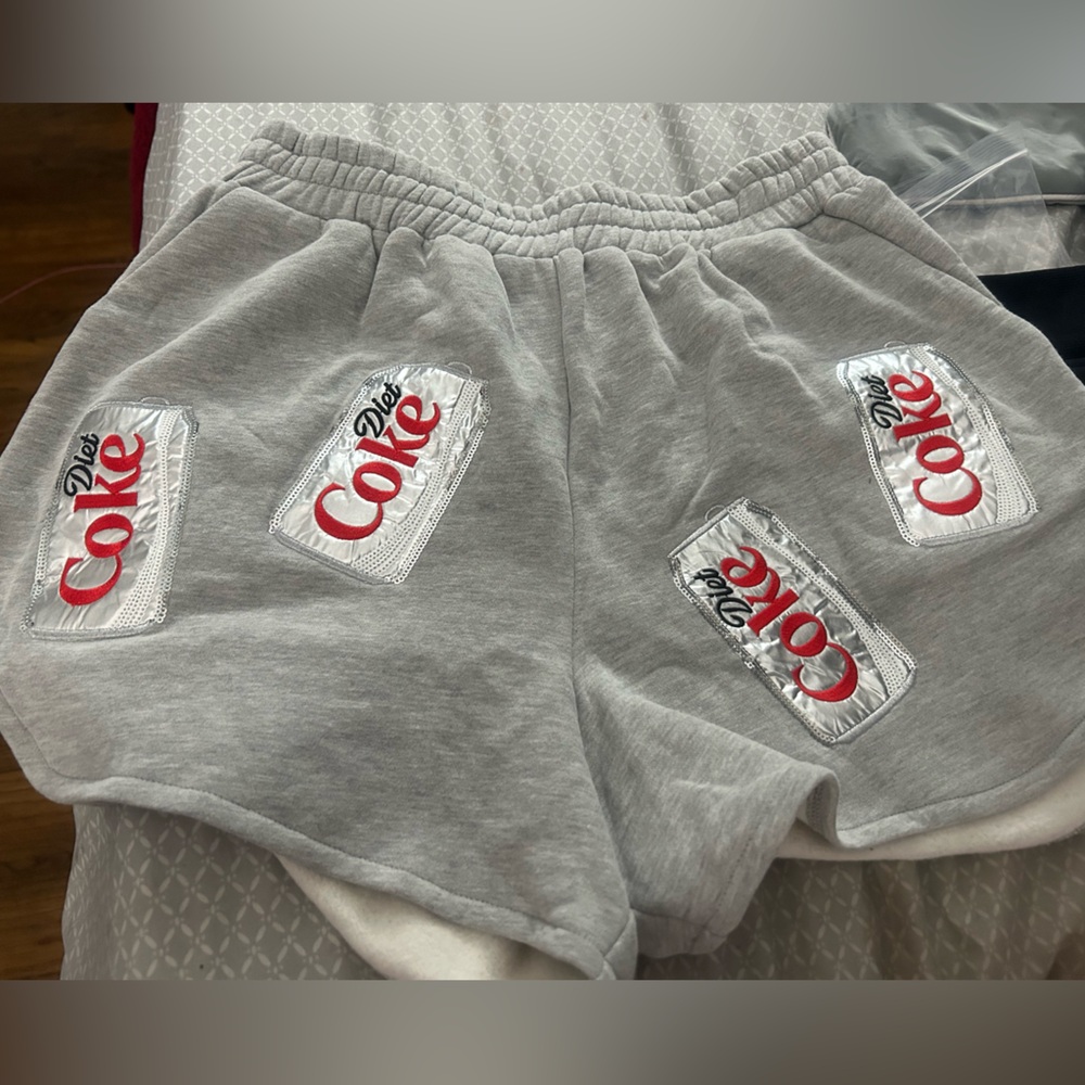 Queen of sparkles Diet Coke shorts size medium